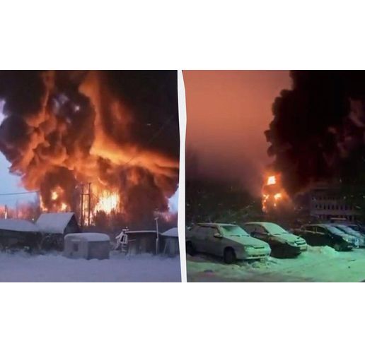 Опожарената от дроновете на СБУ руска нефтебаза