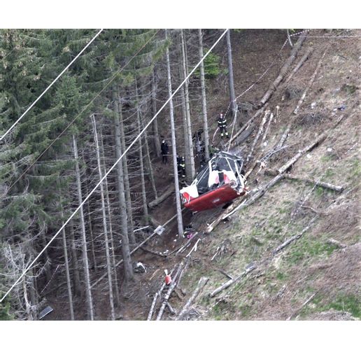 Падналата кабинка на лифта