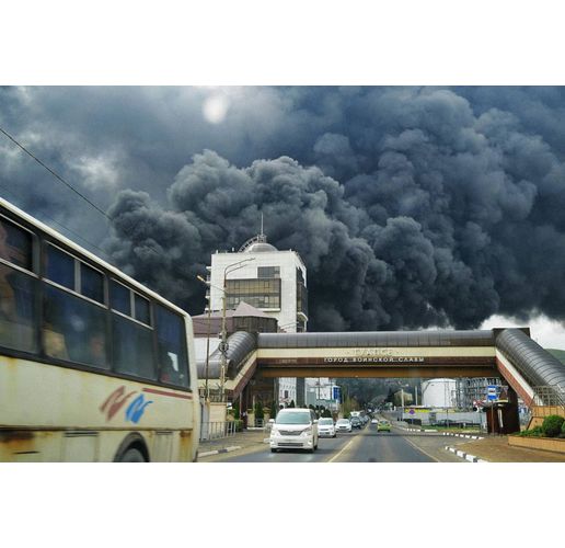 Пожарът в рафинерията в Туапсе