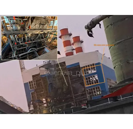 Поразената ТЕЦ във Воронеж