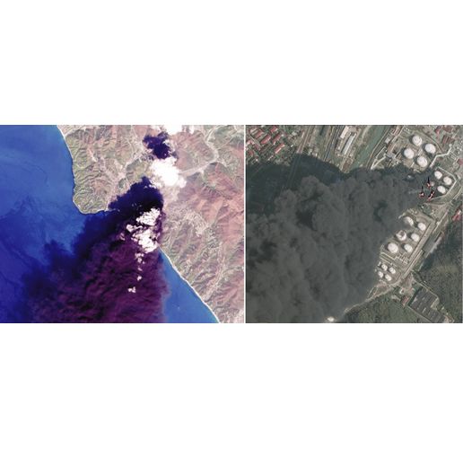 Поразеният нефтен терминал в Туапсе