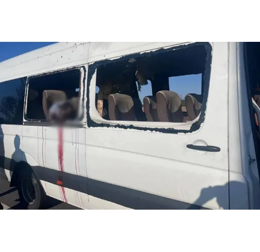 Поразеният от руските терористи автобус