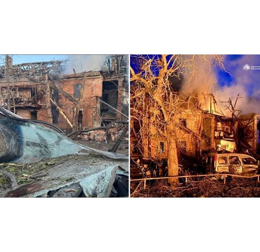 Последици от руския терористичен удар по град Днепър
