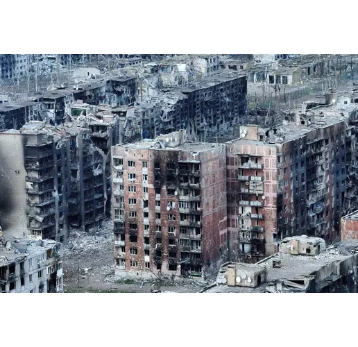 Разрушен украински град от руските терористични атаки