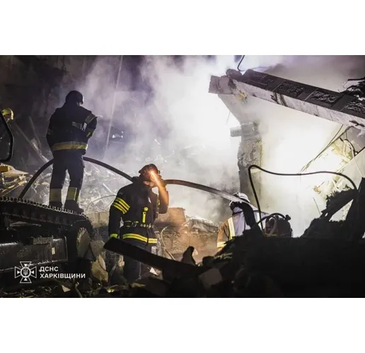 Разрушения вследствие на руски терористичен удар в Харков