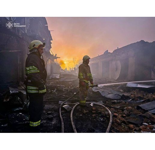 Разрушения вследствие на руски терористичен удар