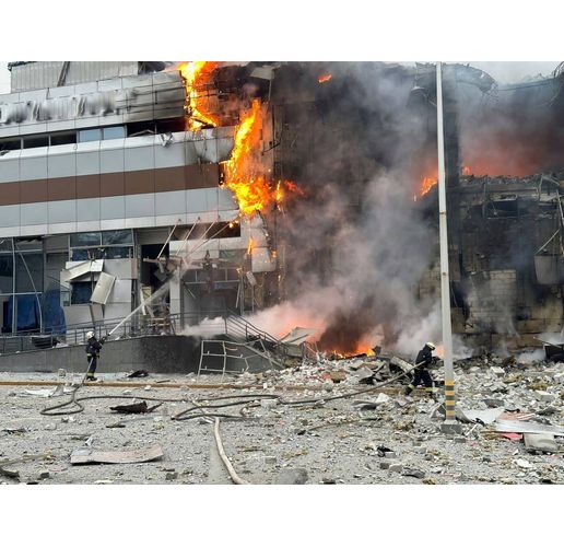 Разрушения вследствие на руския терористичен ракетен удар