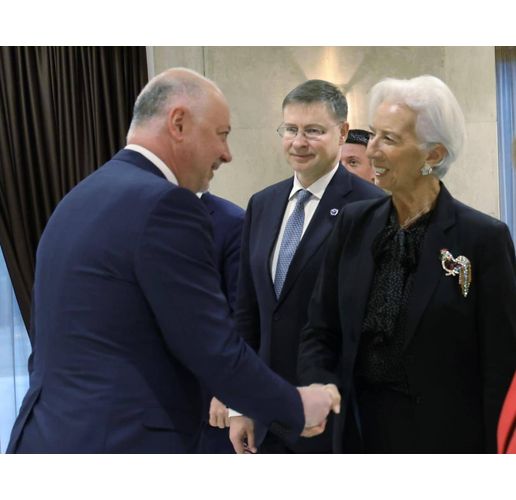 Росен Желязков и Кристин Лагард