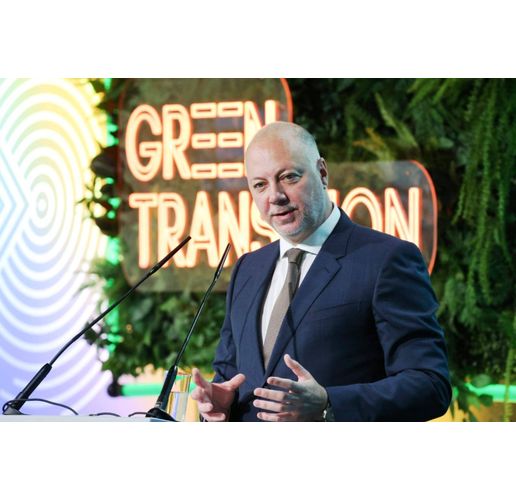 Министър-председателят Росен Желязков по време на форума "Green Transition", посветен на зелената икономика и устойчивото развитие в Централна и Източна Европа