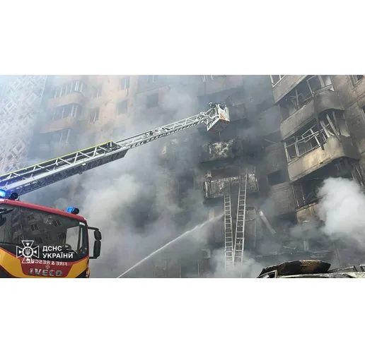 Разрушения и пожари вследствие на руския терористичен удар