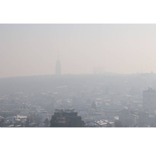 Смог над София, мръсен въздух, наднормено количество частици във въздуха