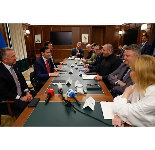 Среща на американската и украинските делегации