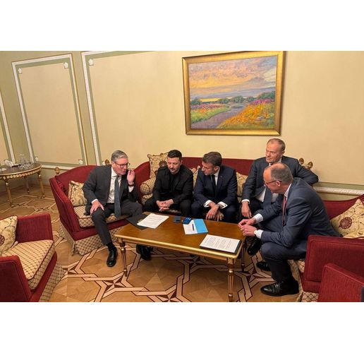 Стармър, Зеленски, Макрон, Туск, Мерц