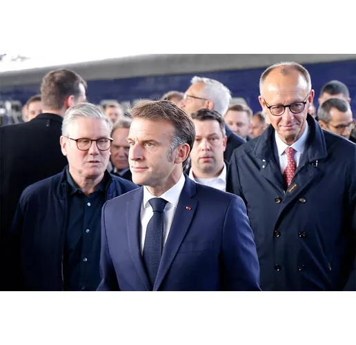 Стармър, Макрон, Мерц