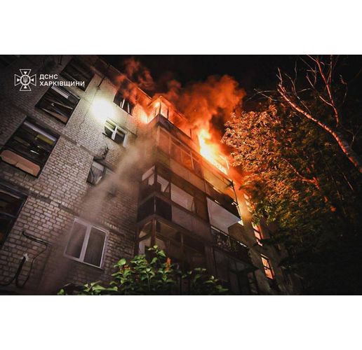 Терористична Русия удари граждански обекти в Харков