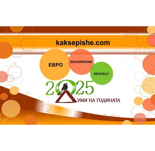 "Евро", "безобразие" и "протест" са думите на 2025-а