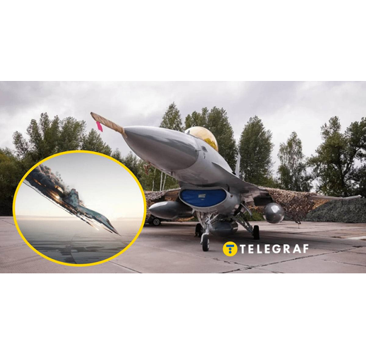 Украйнски F-16 свали руски Су-34