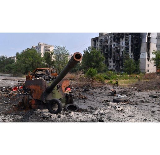 Унищожена руска артилерия