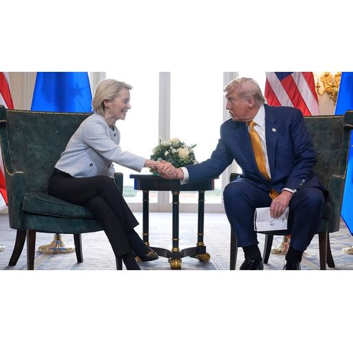 Урсула фон дер Лайен и Доналд Тръмп