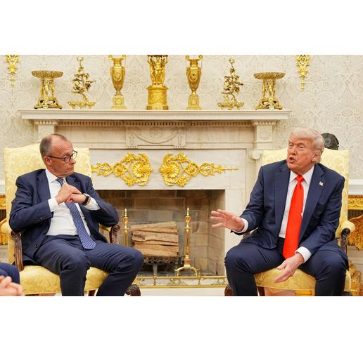 Фридрих Мерц и Доналд Тръмп