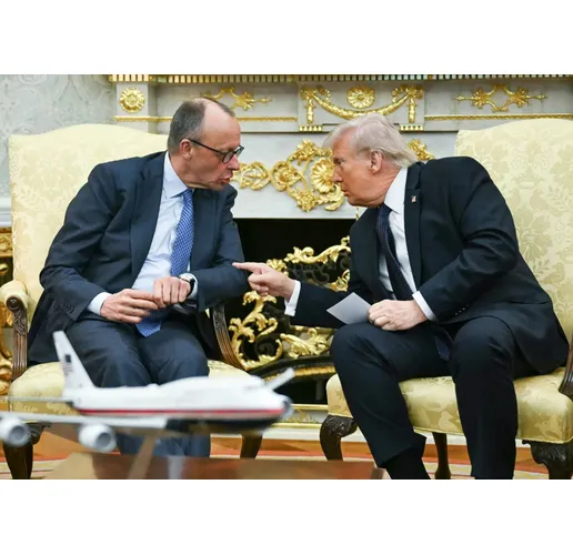 Фридрих Мерц и Доналд Тръмп
