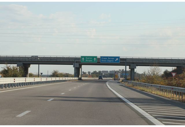 АМ "Тракия", отбивка за Стара Загора