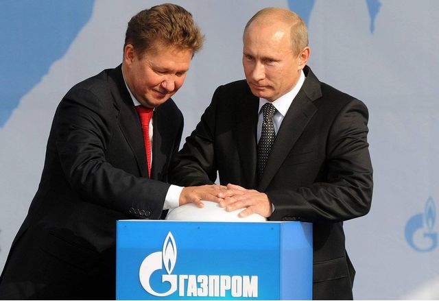 Алексей Милер и Владимир Путин