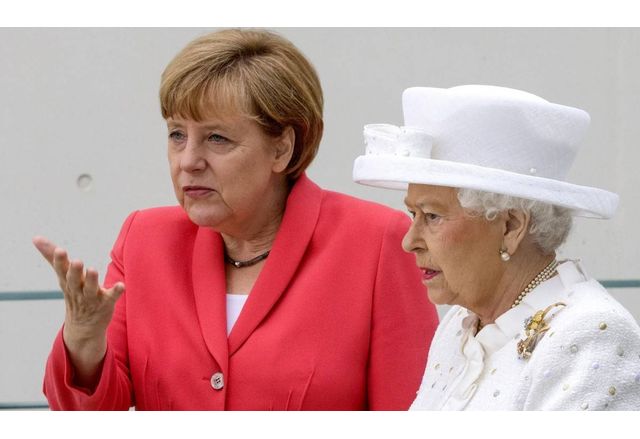 Ангела Меркел и кралица Елизабет Втора