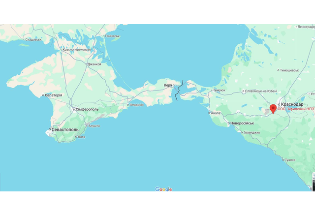 През нощта на 26 септември Афипската петролна рафинерия в Краснодарския