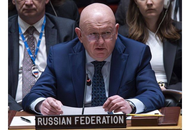 Постоянният представител на Русия ООН Василий Небензя заяви че прекратяването