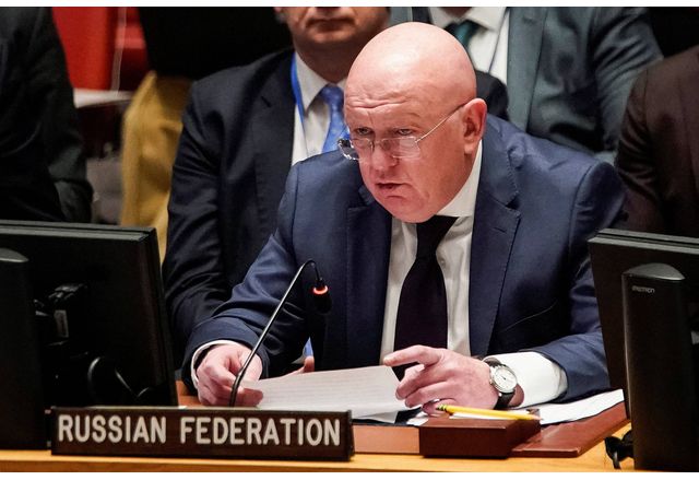 Руският постоянен представител в ООН Василий Небензя каза днес че