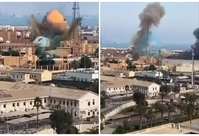 Взривове от удари с ирански дронове