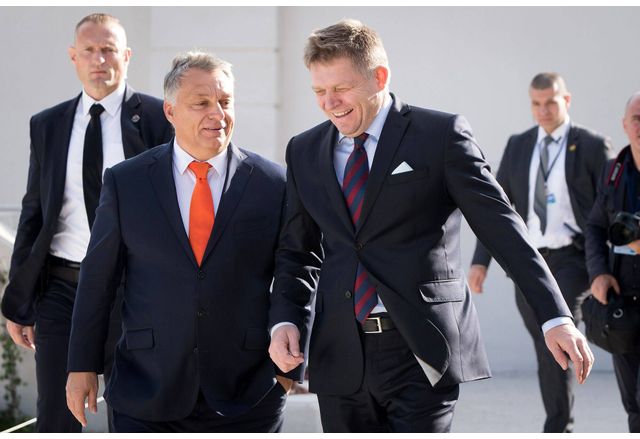 Премиерите на Унгария и Словакия Виктор Орбан и Роберт Фицо