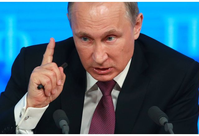 Руският президент и военнопрестъпник Владимир Путин каза на пресконференция в