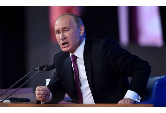 Диктаторът и военнопрестъпник Владимир Путин заяви днес че ще се