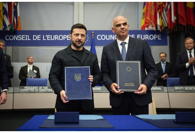 Украинският президент Володимир Зеленски сключи споразумение със Съвета на Европа