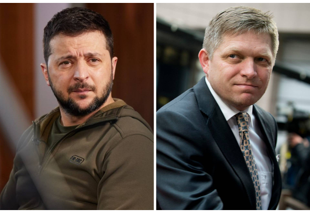 Володимир Зеленски и Роберт Фицо
