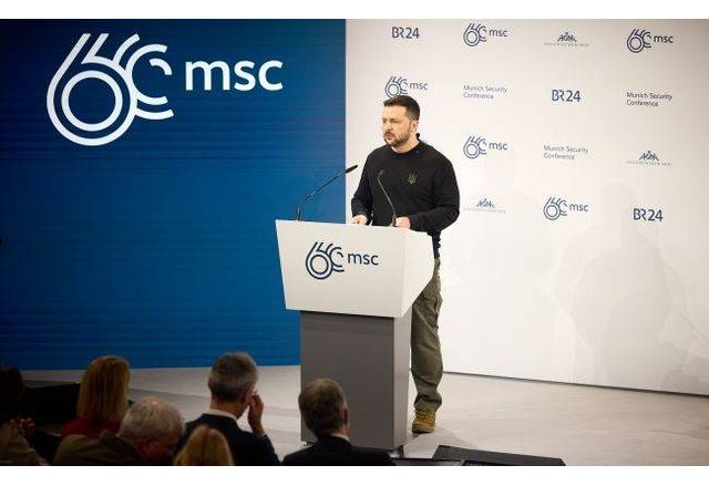 Володимир Зеленски на конференцията за сигурност в Мюнхен