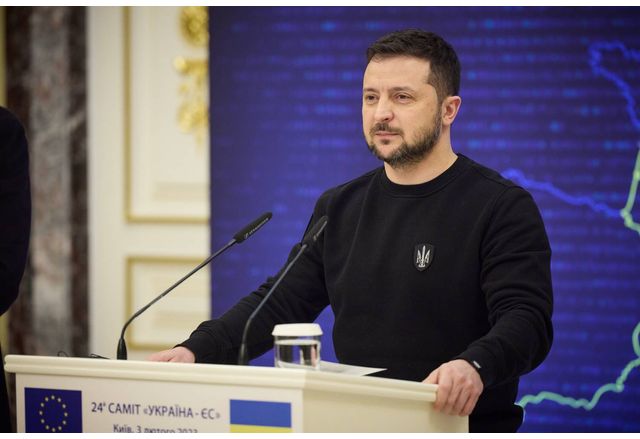 Украинският президент Володимир Зеленски се изказа тази вечер в подкрепа