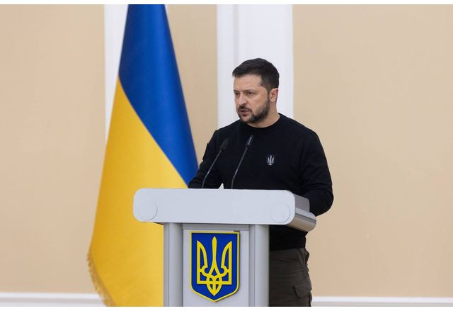 На пресконференция в Киев обобщаваща изминаващата 2023 година украинският президент