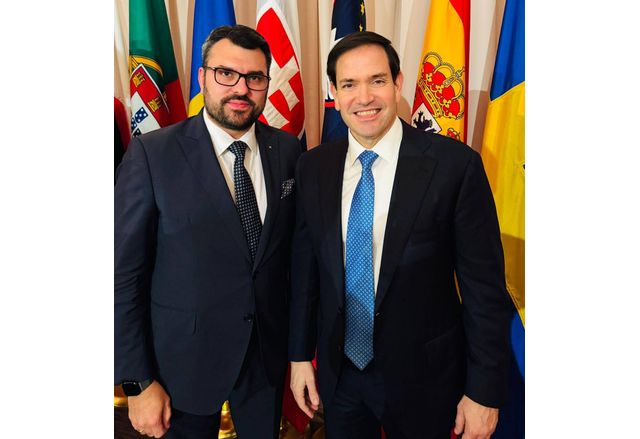 Георг Георгиев разговаря с държавният секретар на САЩ Марко Рубио