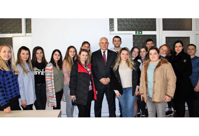 Главният прокурор Иван Гешев на среща със студентите от ВТУ