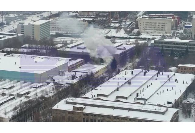 В Москва избухна пожар на производствените площадки на самолетостроителния завод