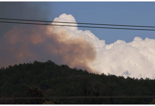 Санданското село Плоски бе евакуирано заради големия пожар на западния