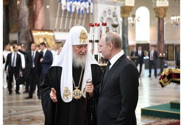 Ръководителят на контролираната от Кремъл Руска православна църква патриарх Кирил