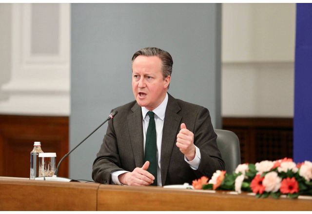 Министърът на външните работи и бивш британски премиер Дейвид Камерън