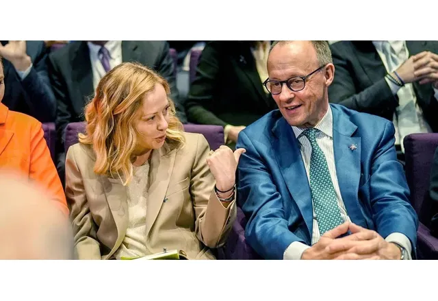 Джорджа Мелони и Фридрих Мерц