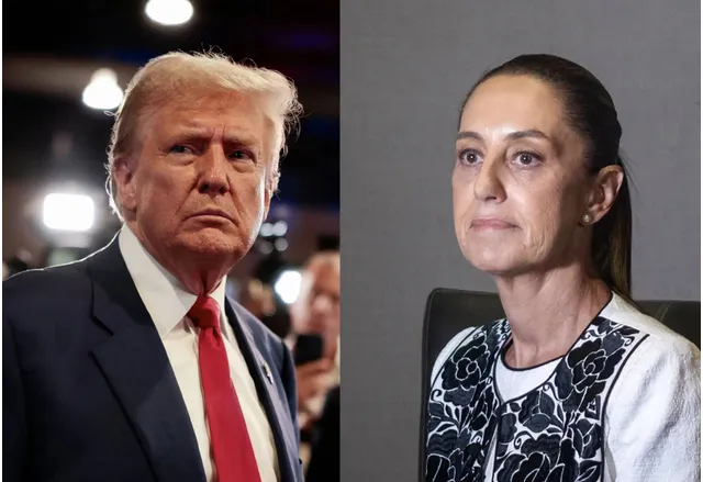 Доналд Тръмп и Клаудия Шейнбаум