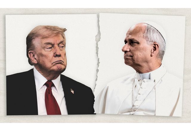 Доналд Тръмп и папа Лъв XIV