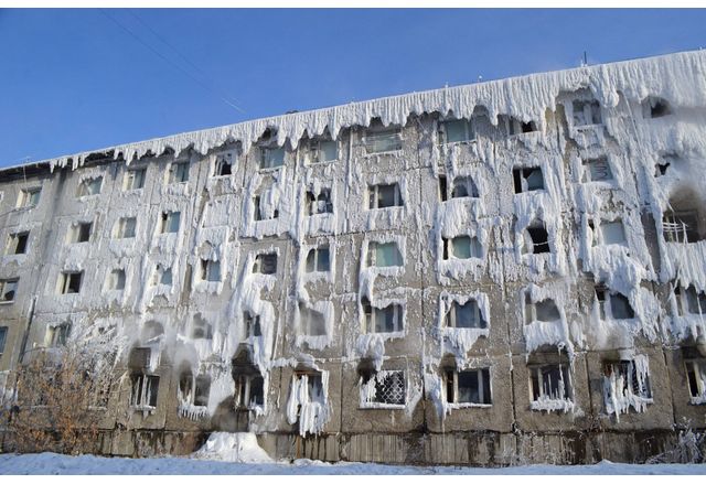 Замръзнал блок в Русия поради липса на отопление